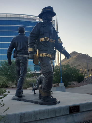 Firefighter Statue
